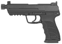 HK 81001118 HK45 V7 LEM .45 ACP DAO 10+1 4.46" Black Threaded Barrel, Black Cerakote Serrated Steel Slide, Black Polymer Frame w/Picatinny Rail, Ambidextrous