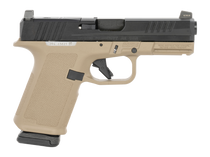 Ruger 19426 RXM 9mm Luger 15+1 4.50" Black FNC Nitride Barrel & Optic Ready/Serrated Slide, Flat Dark Earth Polymer Frame w/Accessory Rail, Textured Grip, RMSc/RMR/DeltaPoint Pro Footprint