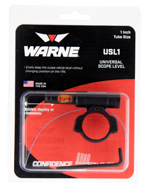 Warne USL1 Universal Scope Level  1" Tube Diameter Universal Aluminum Black