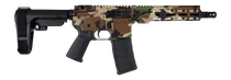 Shark Coast Tactical SCC07206M81-P Woodland Camo 5.56 NATO 30+1 Black Nitride Threaded Barrel, Aluminum Receiver w/Picatinny Rail, M-LOK Handguard, Polymer SB Tactical SBA3 Brace, Magpul MOE Grip, Rig