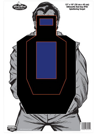 BIR 35721 DIRTYBIRD 12X18 BADGUY IPSC SIL TGTS 100 BIR 35721 DIRTYBIRD 12X18 BADGUY IPSC SIL TGTS 100