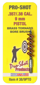 Pro-Shot 389PTO Tornado Bronze Bore Brush .38/.357/9mm