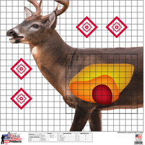 PROSHOT WDSI-5PK  25X25 WHITETAIL SIGHT-IN TARGET PROSHOT WDSI-5PK  25X25 WHITETAIL SIGHT-IN TARGET