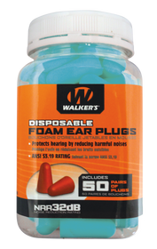 Walkers GWPFP-50PKTL Foam Ear Plugs 32 dB Teal 50 Pair