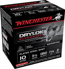 Winchester Ammo Drylock Super Steel, Win Xsc102     Plated 10ga Size 2 1 5/8oz  3.5 inch Steel