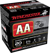 Winchester Ammo Aa, Win Aasc208    Aa Spt Cly   7/8 Winchester Ammo Aa, Win Aasc208    Aa Spt Cly   7/8