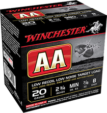 Winchester Ammo Aa, Win Aa20fl8    Aa Target    7/8 Winchester Ammo Aa, Win Aa20fl8    Aa Target    7/8