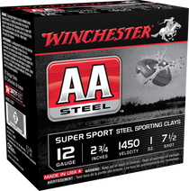 Winchester Ammo Aa Steel, Win Aascl12s7  Aa Sc Stl 12ga     1oz  Size 7.5