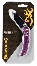 Browning Prism Ii, Brn 3220343    Edc Prism Ii 2 3/8 Knife Plum    Blade Length 2.4 Browning Prism Ii, Brn 3220343    Edc Prism Ii 2 3/8 Knife Plum    Blade Length 2.4