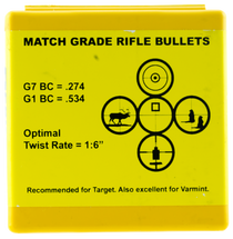 Berger Bullets Target, Berg 22423 Bull .224 90gr Vld Tgt  100 Berger Bullets Target, Berg 22423 Bull .224 90gr Vld Tgt  100