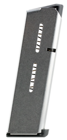 Wilson Combat 47CHV 1911 45 Automatic Colt Pistol (ACP) +P 7 rounds Stainless Steel Finish Low-Profile Steel Base Pad