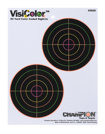 Champion Targets 45826 VisiColor Interactive Paper Target 2-5   Bullseye Per Page 10 Pack Champion Targets 45826 VisiColor Interactive Paper Target 2-5   Bullseye Per Page 10 Pack