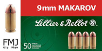 Sellier & Bellot Handgun, S&b Sb9mak   9mm Mak     95 Fmj             50/20