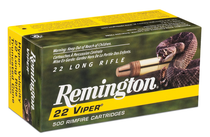 Remington Ammunition Viper, Rem 21080 1922     22lr 36 Hpv Viper   50/100 Remington Ammunition Viper, Rem 21080 1922     22lr 36 Hpv Viper   50/100