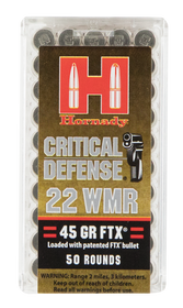 Hornady Critical Defense, Horn 83200 Critdef 22wmr  45 Ftx 50/40 Hornady Critical Defense, Horn 83200 Critdef 22wmr  45 Ftx 50/40