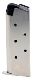 ProMag SIG17N Sig P238 380 Automatic Colt Pistol (ACP) 6 rounds Black Polymer Base Plate/Steel Nickel Finish