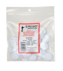 Pro-Shot 1-300 Cotton Flannel Patches 1" Round Cleaning Patches .22 -.270 Cal