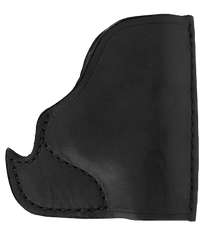 Bulldog MLBIP Inside The Pocket Black Leather Fits Micro Pistols 22/25/380 Fits Ruger LCP/Walther PPK Ambidextrous