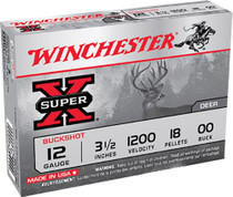 Winchester Ammo Super-x, Win Xb12l00   00bk 3.5 inch  12 ga      Size 00 Buck