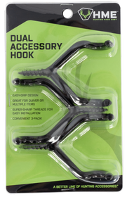 Hme Accessory Hook, Hme Dah-3          Dual Acc Hook 3pk Hme Accessory Hook, Hme Dah-3          Dual Acc Hook 3pk