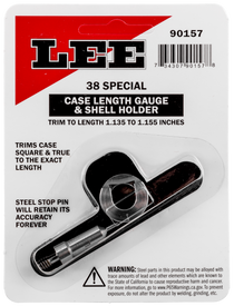 Lee Case Length Gauge, Lee 90157 Gauge/holder 38 Special