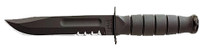 Ka-Bar Short, Kabar 1257    Short Fight/utlty Ser Blk     Blade Length 5.25