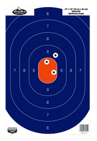 Birchwood Casey Dirty Bird, Bir 35720 Dirtybird 12x18 Silhouette Blu/org  50pk