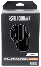 Blackhawk T-series, Bhwk 410701bkr T-series L2c Glock 19 Black Rh