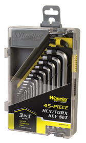 Wheeler 45 Pc Hex And Torx Set, Wheelr 1081959 Sae/metric/hex/torx Key Set 45 Pc Wheeler 45 Pc Hex And Torx Set, Wheelr 1081959 Sae/metric/hex/torx Key Set 45 Pc