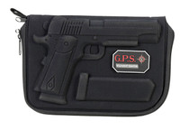 GPS Bags 908PC Custom Molded w/ Lockable Zippers Internal Mag Holder & Black Finish for 1911 & Similar Clones