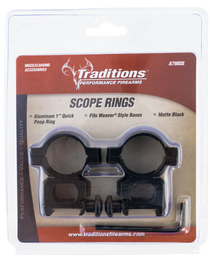 Traditions Scope Rings, Trad A798ds   Alum 1in Rings Quick Peep