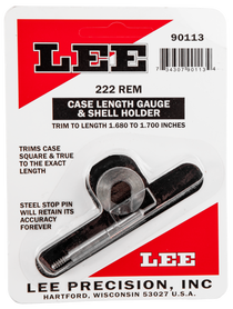 Lee Case Length Gauge, Lee 90113 Gauge/holder 222 Rem Lee Case Length Gauge, Lee 90113 Gauge/holder 222 Rem