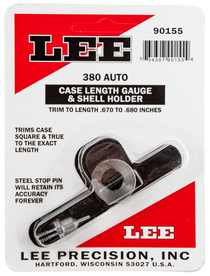 Lee Case Length Gauge, Lee 90155 Gauge/holder 380 Acp Lee Case Length Gauge, Lee 90155 Gauge/holder 380 Acp