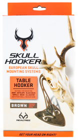 Skullhooker SKHRTTHASSYBRN Table Hooker Mounting Kit Realtree Engraved Bottom Counter Top Steel Brown Small/Mid-Size Game