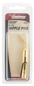 Traditions Nipple Pick, Trad A1420    Nipple Pick Inline Retractable Brass