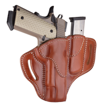 1791 Gunleather BH1M1CBRR BH1M1 Combo OWB 01 Classic Brown Leather Belt Slide Fits 4-5" 1911