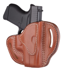 1791 Gunleather BHCCBRR BHC OWB Size C Classic Brown Leather Belt Slide Compatible w/Glock 43/Sig P365/Walther PPK Right Hand