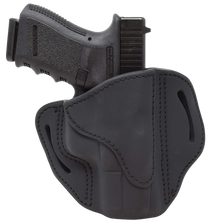 1791 Gunleather BH21SBLR BH2.1 OWB Size 2.1 Stealth Black Leather Belt Slide Compatible w/Glock 17/S&W M&P Shield/Springfield XD Right Hand
