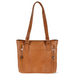 LadyConceal Concealed Carry Peyton Leather Tote LCL-102 Caramel
