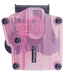 Bulldog Max, Bdog Mx-006    Max Multifit Hltr Transparent Pink