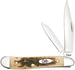 Case Peanut, Case 00045 Amber Bone Peach Seed Jig Peanut