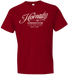 Horizon Design Vintage Script, Hdesign 31875  Hornady Vintage Script Tee Red 2xl