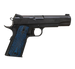 Standard Mfg  1911 HPX Full Size Frame 45 ACP 7+1 5" Black Match Grade Barrel, Satin Steel Serrated Slide, Black Satin Steel Frame w/Beavertail, Black/Blue Honeycomb Grip