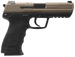 HK 81001208 HK45 V1 45 ACP 10+1 4.46" Black Polygonal Rifled Barrel, Flat Dark Earth Cerakote Serrated Steel Slide, Flat Dark Earth Polymer Frame w/Picatinny Rail, Ambidextrous