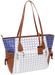 BDOG BDP-086   TOTE STYLE PURSE W/HOLSTER  WHT/BLU
