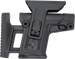 FAB Defense FXRAPSCB RAPS Rapid Adjustment Precision Stock-Collapsible Fits Mil-Spec/Commercial Buffer Tubes Integrated Cheek-Rest & Adjustable LOP Ambidextrous 1Latch System Black Polymer