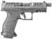 Walther Arms 2844176 PDP Pro SD Compact Frame 9mm Luger 18+1 4.60" Black Threaded Barrel, Black Optic Ready/Serrated Steel Slide, Black Polymer Frame w/Picatinny Rail, Medium Backstrap Grip