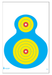 Action Target Inc High Visibility Fluorescent, Action  Prwb1100 Prwb1 Ppr Slhette Target  100 Box