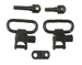 Uncle Mikes 14612 Quick Detach Sling Swivels 1 Black Steel Ruger