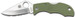 Spyderco LFGP3 Lady Bug Folder Plain Edge VG-10 Clip Point FRN Foliage Green    Blade Length 1.94